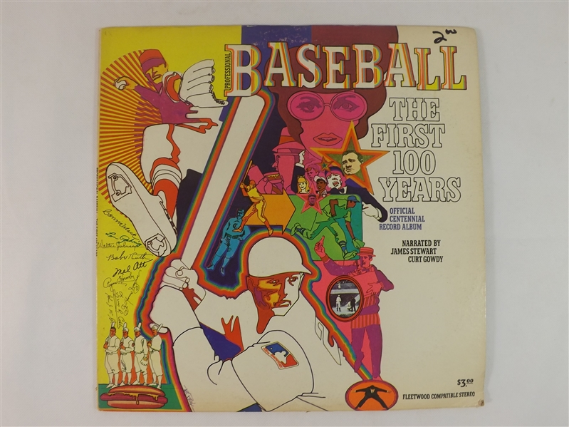 1959-60'S LOT OF 3 SPORTS LP'S W/THAT HOLLER GUY! GARAGIOLA BERRA HODGES MUSIAL & MORE