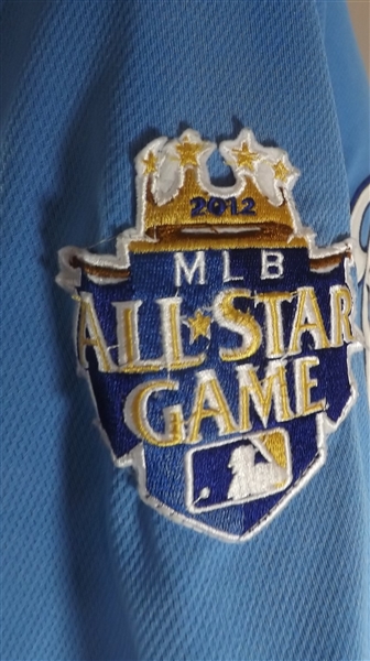 ERIC HOSMER K.C. ROYALS 2012 ALL-STAR GAME JERSEY MAJESTIC