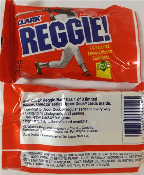 REGGIE BARS LOT OF 2! CLARK BARS FACTORY SEALED W/ REGGIE JACKSON CARD