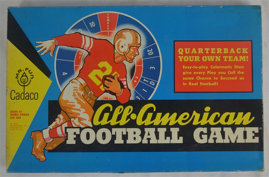 1962 VINTAGE CADACO ALL-AMERICAN FOOTBALL GAME