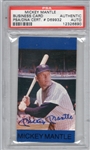 MICKEY MANTLE SIGNED BUSINESS CARD PSA/DNA