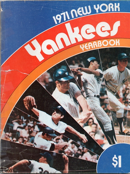 --1971 NEW YORK YANKEE'S BASEBALL TEAM OFFICIAL YEAR BOOK---