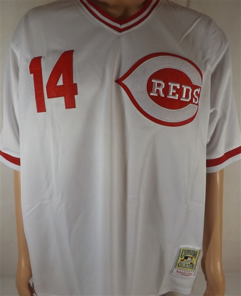 PETE ROSE REDS THROWBACK MITCHELL & NESS COOPERSTOWN COLLECTION JERSEY