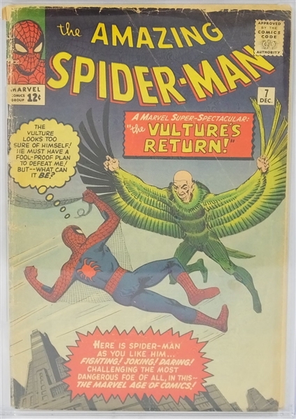 1963 THE AMAZING SPIDER-MAN #7 THE VULTURE CGC 2.5