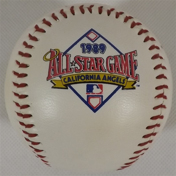WILLIE MAYS SIGNED 1989 ALL-STAR GAME CALIFORNIA ANGELS COMMEMORATIVE BASEBALL