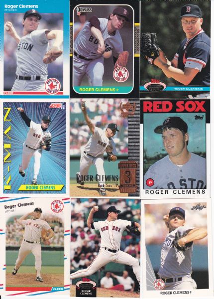 ROGER CLEMENS 24 CARD LOT WITH INSERTS
