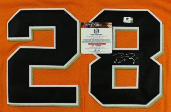 BUSTER POSEY SIGNED SAN FRANCISCO GIANTS WORLD SERIES JERSEY