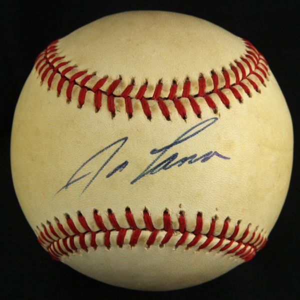 1984 JOSE CANSECO PRE-ROOKIE GAME USED SIGNED BASEBALL JSA