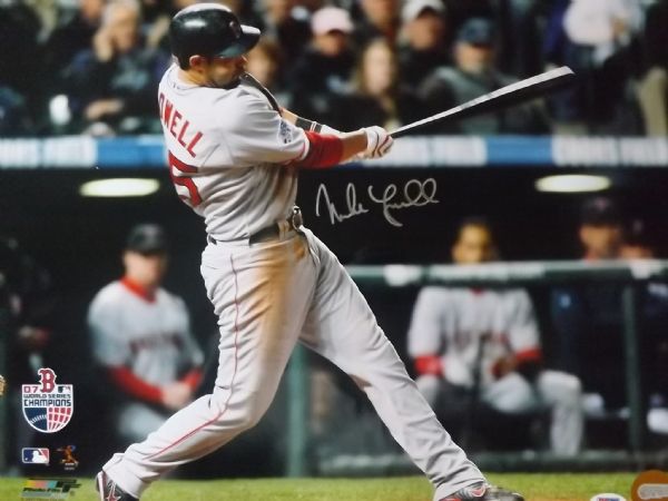 MIKE LOWELL SIGNED 16X20 WORLD SERIES PHOTO PSA/DNA