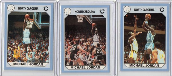 1990 NORTH CAROLINA MICHAEL JORDAN LOT OF 3