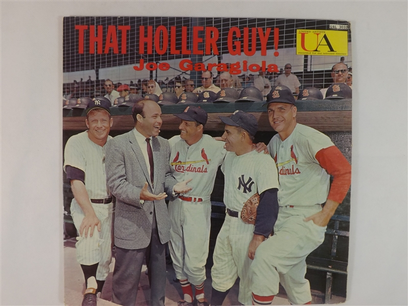 *1959-60'S LOT OF 3 SPORTS LP'S W/THAT HOLLER GUY! GARAGIOLA BERRA HODGES MUSIAL & MORE