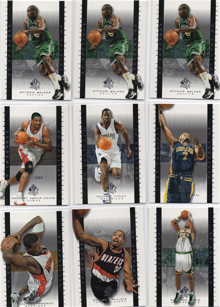 --2003 UD SP AUTHENTICSP SPECIALSBASKETBALL SUPERSTARS! DUNCAN,SHAQ,IVERSON & MANY MORE.
