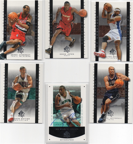--2003 UD SP AUTHENTICSP SPECIALSBASKETBALL SUPERSTARS! DUNCAN,SHAQ,IVERSON & MANY MORE.