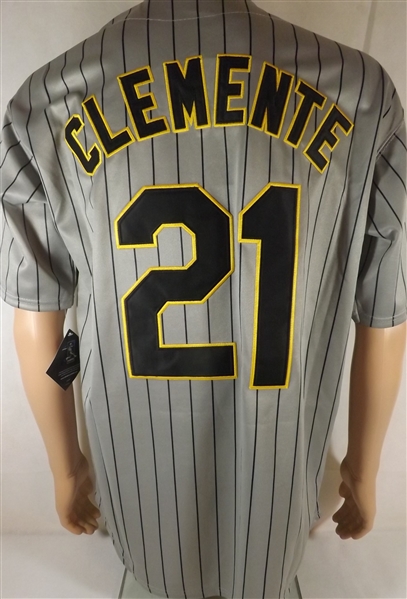 ROBERTO CLEMENTE PIRATES THROWBACK MAJESTIC JERSEY