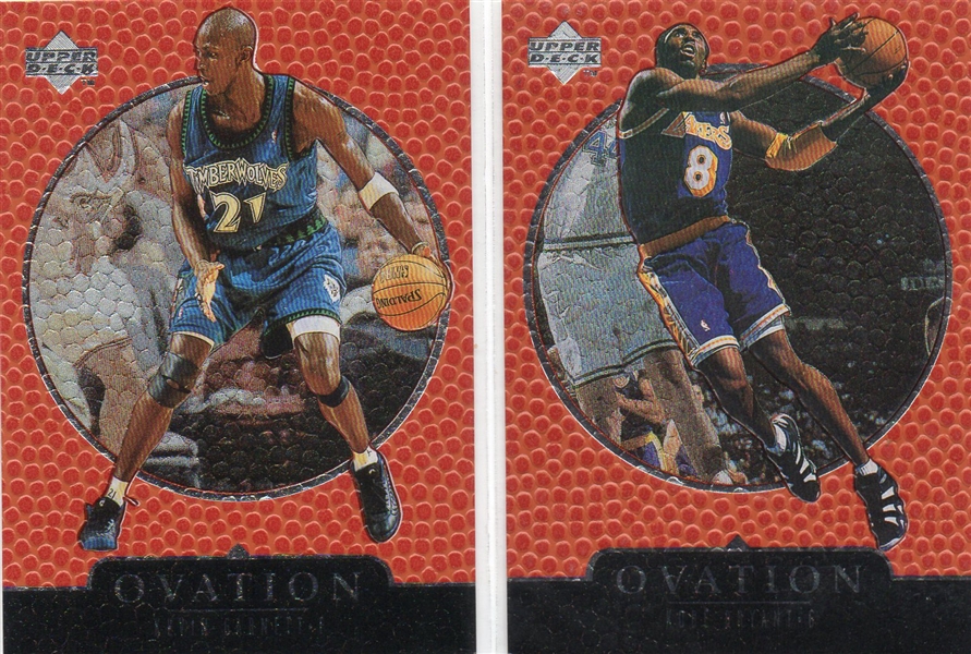 ---1998-99 UD OVATION BASKETBALL CARDS OF K.BRYANT & K.GARNETT---