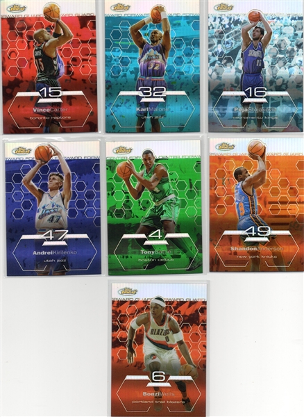 --LOT OF (14) TOPPS FINEST BASKETBALL STARS ,REFRACTORS & #ED TO 250--