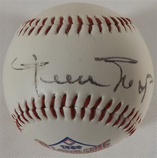 WILLIE MAYS SIGNED 1989 ALL-STAR GAME CALIFORNIA ANGELS COMMEMORATIVE BASEBALL