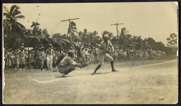 VINTAGE EARLY 1900'S CUBAN BASEBALL GAME POSTCARD PICTURE