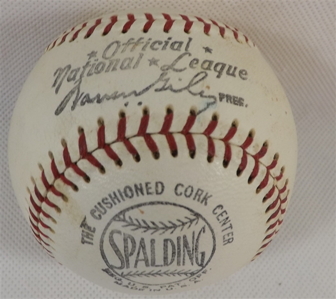 -OFFICIAL NATIONAL LEAGUE BASEBALL SIGNED BY CLAUDE OSTEEN