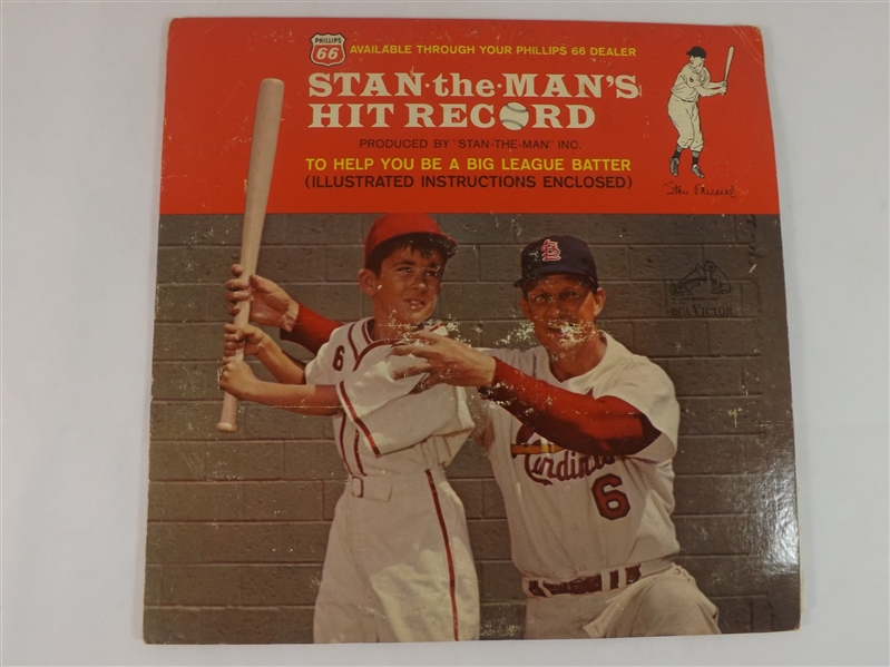 *1963 STAN THE MAN'S HIT RECORD PHILLIPS 66 LP WITH ORIGINAL HITTING INSTRUCTIONS 