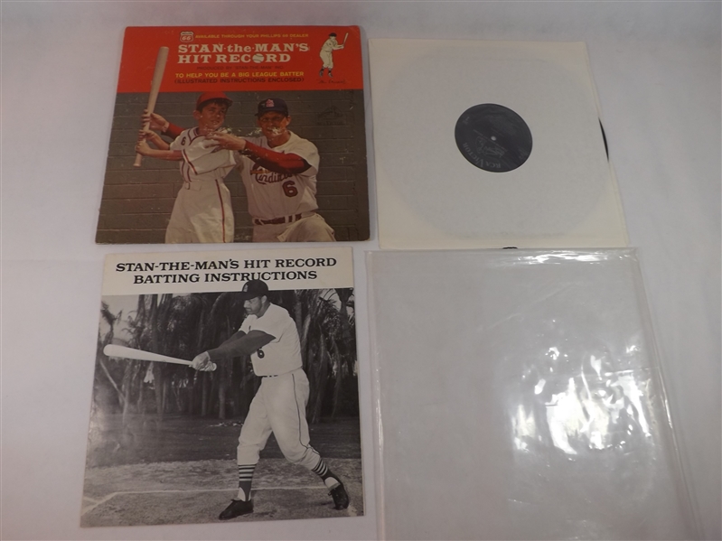 *1963 STAN THE MAN'S HIT RECORD PHILLIPS 66 LP WITH ORIGINAL HITTING INSTRUCTIONS 