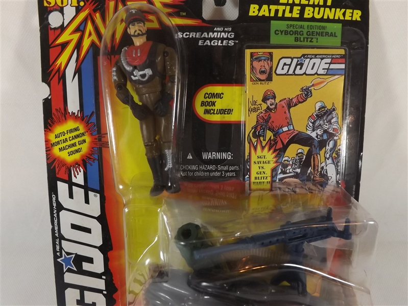 1994 SGT. SAVAGE G.I. JOE ENEMY BATTLE BUNKER NIB