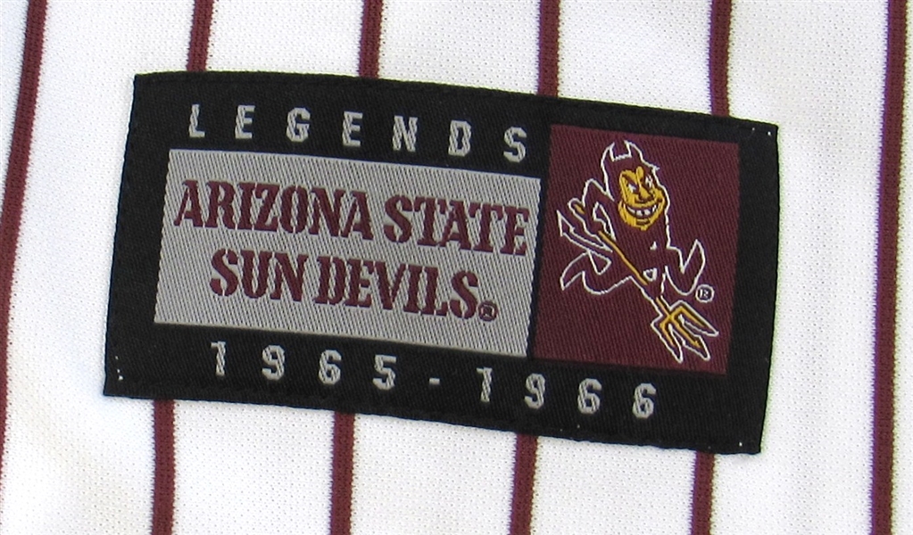 RARE ARIZONA STATE SUN DEVILS 1965-66 REGGIE JACKSON JERSEY DIAMOND LEAGUE