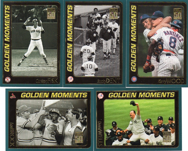 --2001 TOPPS 50 YEARS GOLDEN MOMENTS BASEBALL GREATS--