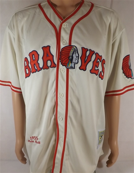 BABE RUTH BOSTON BRAVES MITCHELL & NESS COOPERSTOWN COLLECTION JERSEY