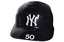 NEW YORK YANKEES POSTSEASON BATTING HELMET #50 REGGIE WILLITS MLB HOLO STEINER