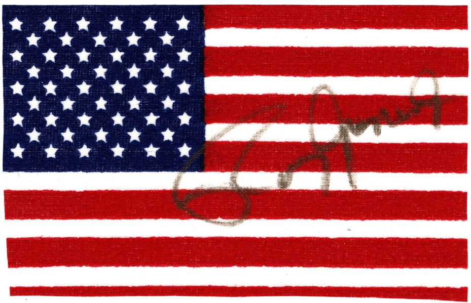 ROY JONES JR. SIGNED AMERICAN FLAG
