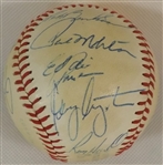1981 MILWAUKEE BREWERS TEAM SIGNED OAL MACPHAIL BASEBALL YOUNT MOLITOR FINGERS!