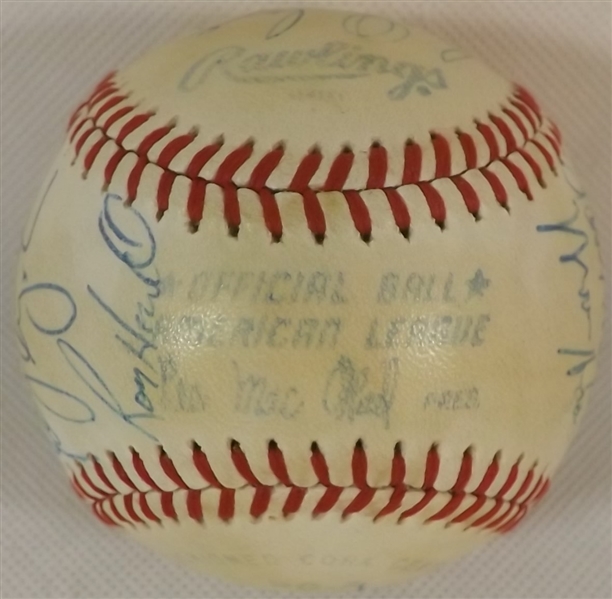 1981 MILWAUKEE BREWERS TEAM SIGNED OAL MACPHAIL BASEBALL YOUNT MOLITOR FINGERS!