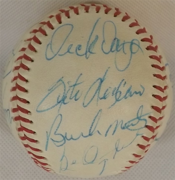 1979 MILWAUKEE BREWERS TEAM SIGNED BASEBALL ROBIN YOUNT 20 SIGS TOTAL