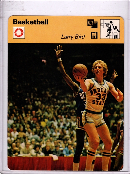 --1977-79 SPORTSCASTER LARRY BIRD ROOKIE CARD