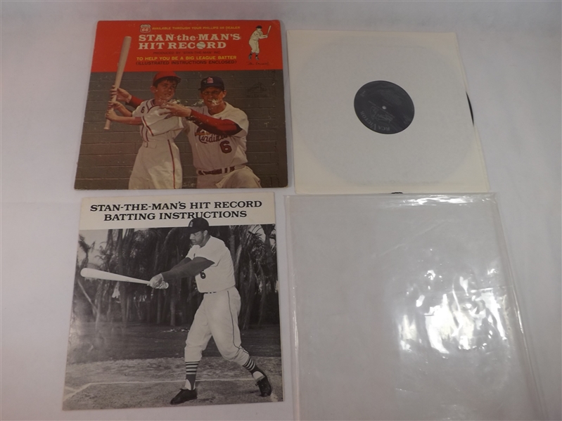 *1963 STAN THE MAN'S HIT RECORD PHILLIPS 66 LP WITH ORIGINAL HITTING INSTRUCTIONS 