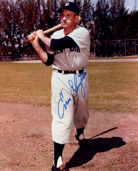 ENOS SLAUGHTER SIGNED 8X10 PHOTO