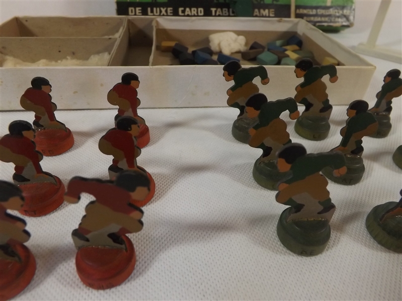 --1910 PASS' N PUNT MINIATURE FOOTBALL DE LUXE CARD TABLE GAME