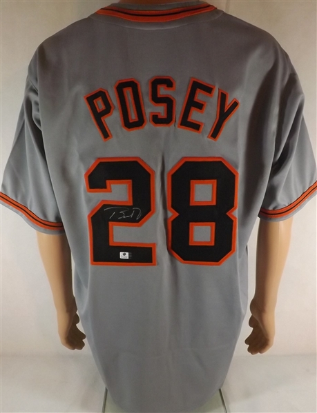 BUSTER POSEY SIGNED SAN FRANCISCO GIANTS JERSEY COA