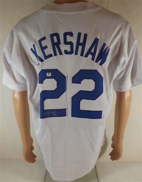 CLAYTON KERSHAW SIGNED L.A. DODGERS JERSEY COA
