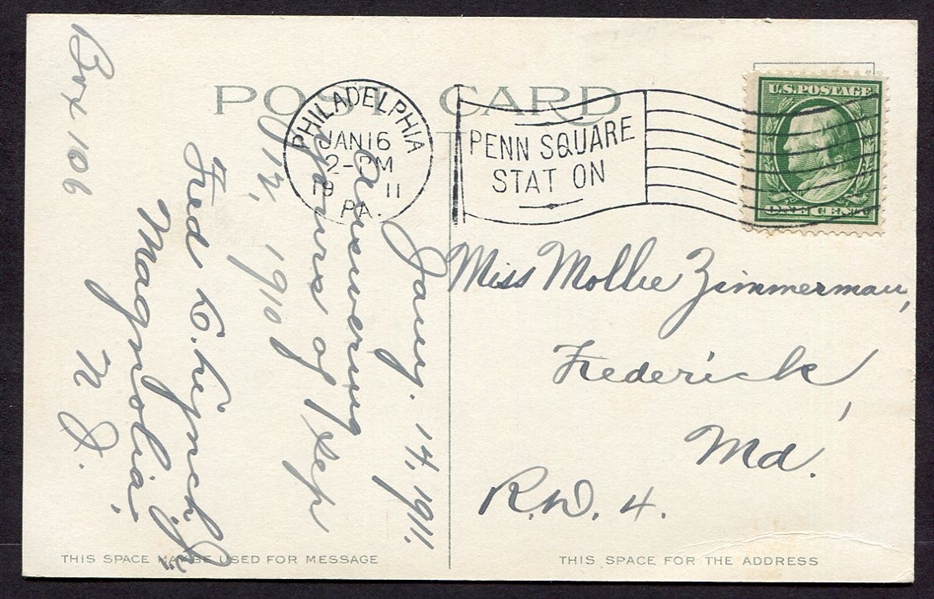 1911 SHIBE BASEBALL STADIUM A'S POST CARD