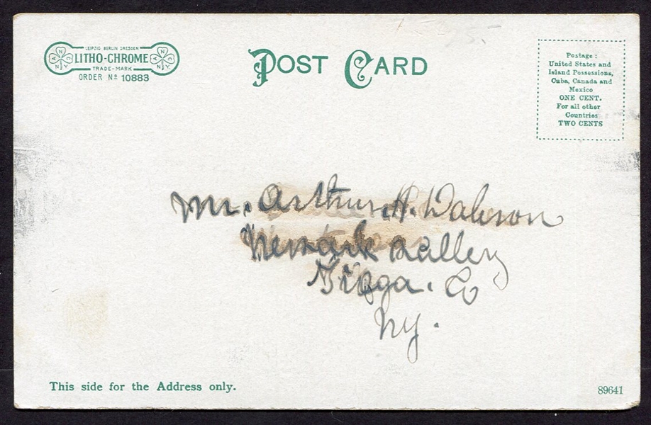 EARLY 1900'S SCRANTON BASEBALL FIELD LITHO-CHROME POST CARD