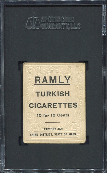 1909 T204 RAMLY TURKISH CIGARETTES TUBBY SPENCER SGC 3