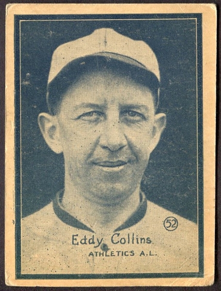 1931 W517 #52 EDDIE COLLINS VINTAGE HALL OF FAME