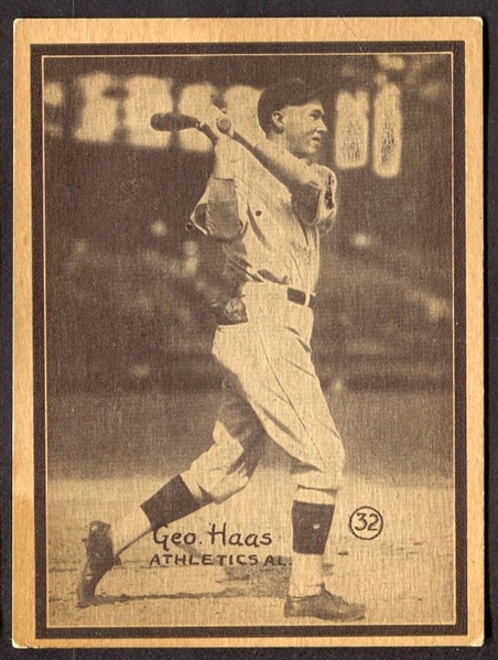 1931 W517 #32 GEORGE HAAS VINTAGE ATHLETICS