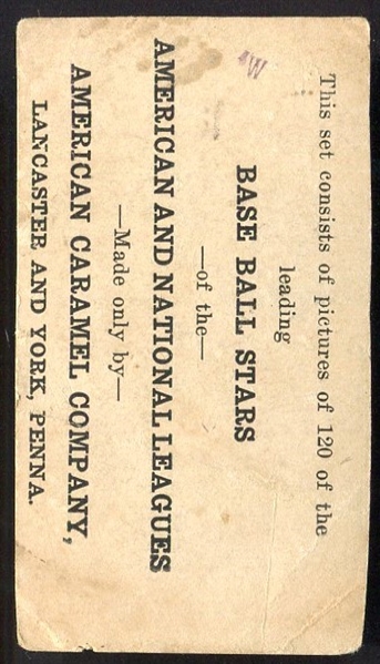 1922 E121 AMERICAN CARAMEL WALLY SCHANG NEW YORK YANKEES