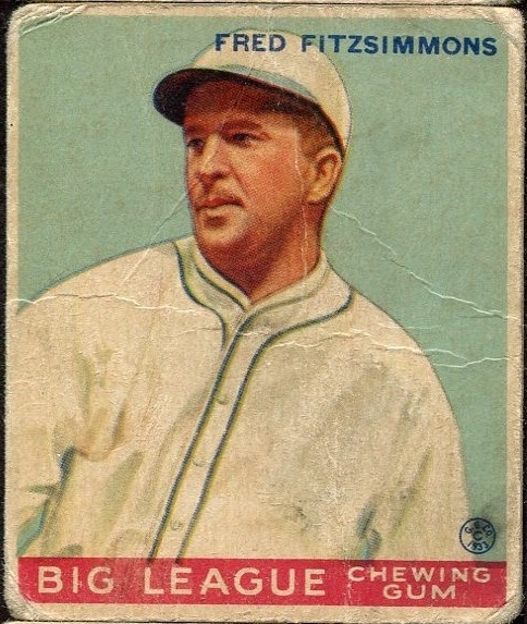 1934 WORLD WIDE GUM CO. #20 FRED FITZSIMMONS