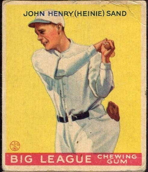 1934 WORLD WIDE GUM CO. #27 JOHN HENRY HEINIE SAND