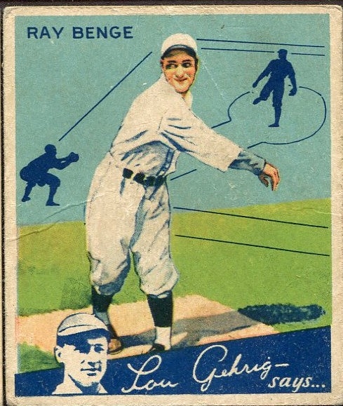 1934 WORLD WIDE GUM CO. #49 RAY BENGE