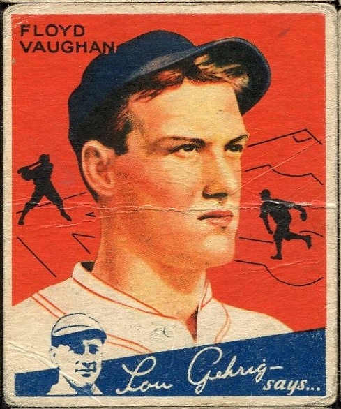 1934 WORLD WIDE GUM CO. #70 FLOYD ARKY VAUGHAN HALL OF FAME